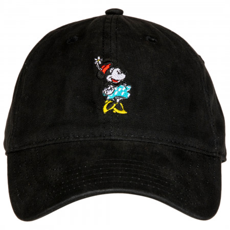 Disney Minnie Mouse Black Relaxed Strapback Hat