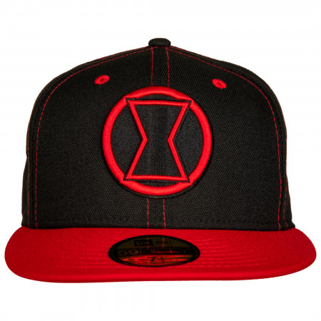 Black Widow Movie Logo With Title Text New Era 59Fifty Fitted Hat