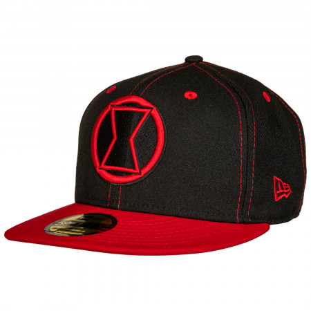 Black Widow Movie Logo With Title Text New Era 59Fifty Fitted Hat