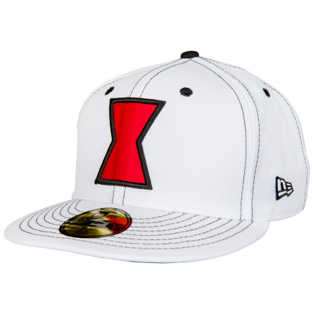 Black Widow Movie White Costume New Era 59Fifty Fitted Hat