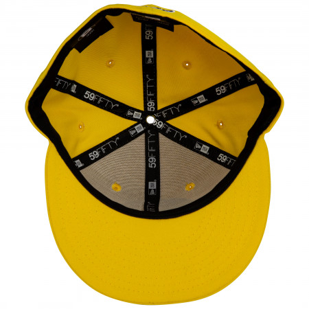 Yellow Lantern Sinestro Corp Color Block New Era 59Fifty Fitted Hat