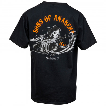 Sons of Anarchy Charging Reaper Back Print T-Shirt
