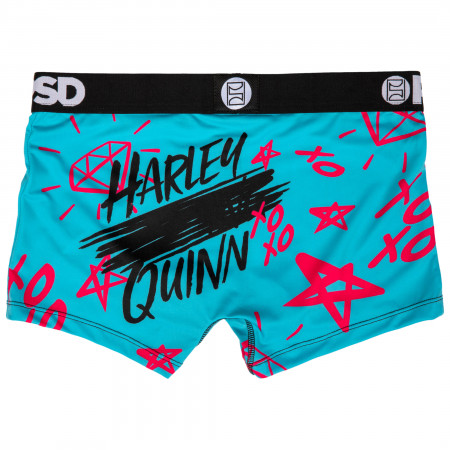 DC Harley Quinn Birds of Prey Microfiber Blend Boy Shorts Underwear
