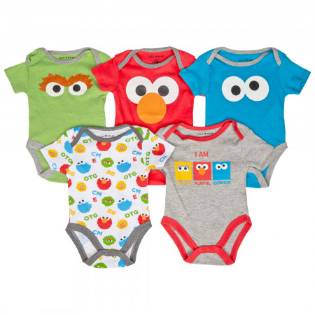 Sesame Street 5-Piece Infant Snapsuit Set