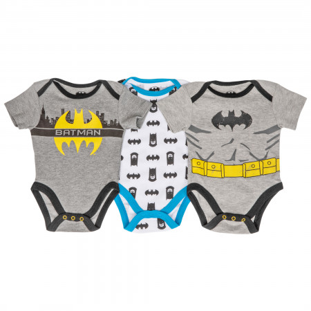 Batman Classic 3-Pack Infant Bodysuit Set