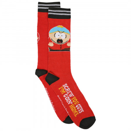 South Park Adult Swim Cartman Character 2-Pair Pack of Casual Crew Socks