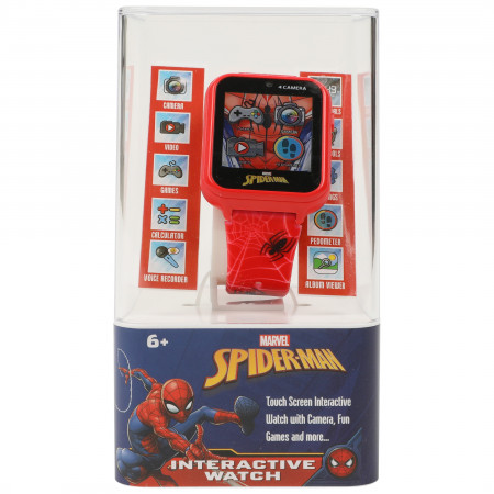 Spider-Man Miles Morales Logo Accutime Interactive Kids Watch
