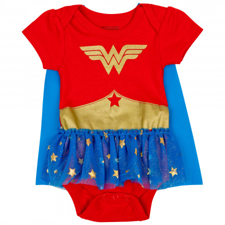 Wonder Woman DC Comics Symbol Snapsuit with Cape