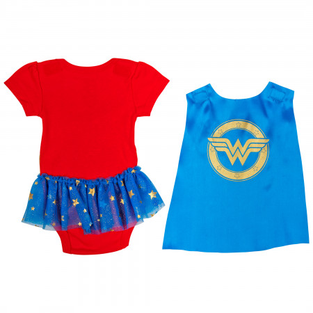 Wonder Woman DC Comics Symbol Snapsuit with Cape