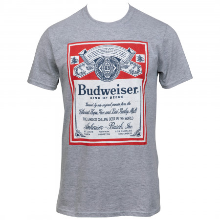 Budweiser King of Beers Label T-Shirt