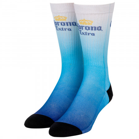 Corona Extra Blue Ombre Crew Socks