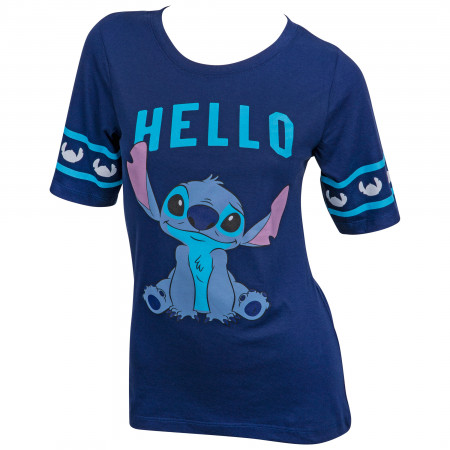 Disney Lilo & Stitch Hello Goodbye Front and Back Women's T-Shirt