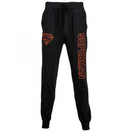 Superman Red Text and Symbol Joggers