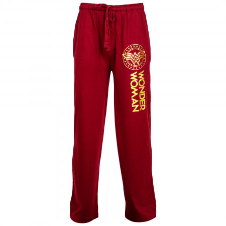 Wonder Woman Golden Logo Unisex Pajama Pants
