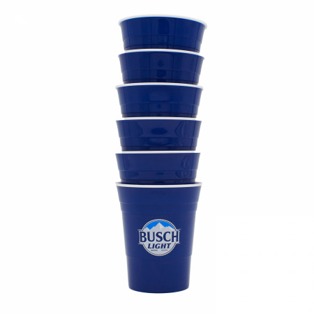 Busch Light Eco-Friendly 6-Pack of Reusable Plastic Cups