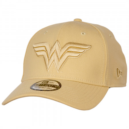 Wonder Woman 1984 Movie Gold Symbol on Gold Armor New Era 39Thirty Fitted Hat