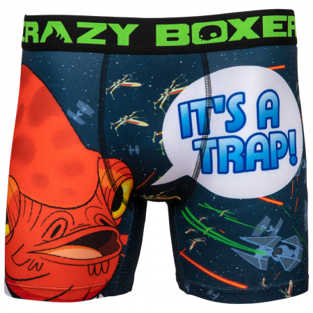 Star Wars Admiral Akbar It's a Trap! Men's Boxer Briefs Shorts