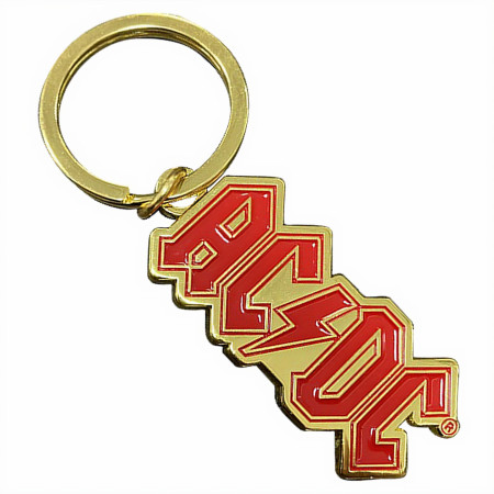AC/DC Logo Gold Keychain