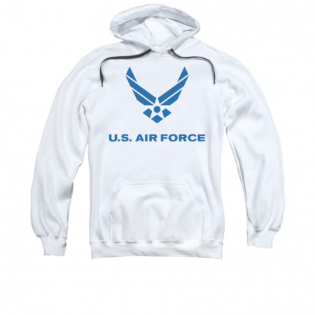 US Air Force Logo White Pullover Hoodie