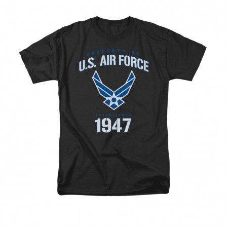 US Air Force Property Of Black T-Shirt