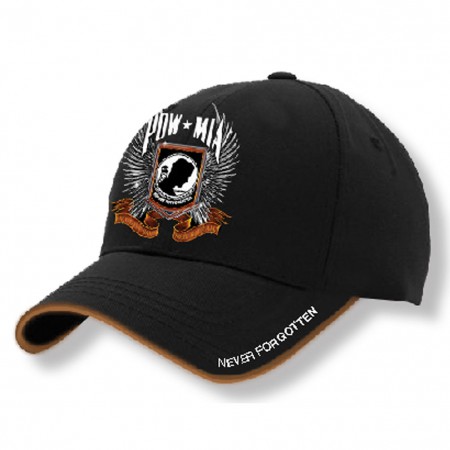 POW MIA Black Baseball Hat