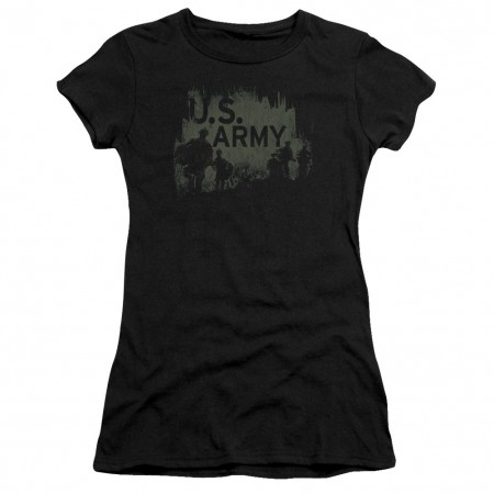 US Army Strong Soldiers Black Juniors T-Shirt