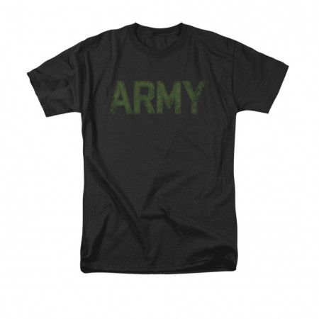 US Army Type Black T-Shirt