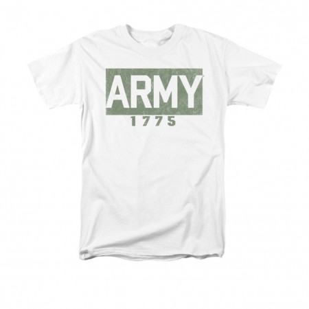 US Army 1775 Block White T-Shirt