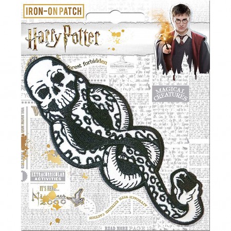 Harry Potter Black And White Death Mark Patch