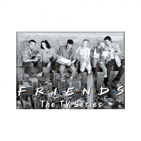 Friends Black And White Cast Magnet