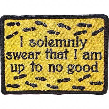 Harry Potter Solemnly Swear Iron-On Patch