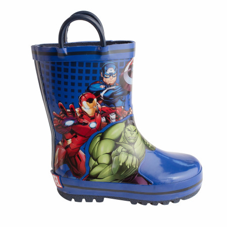 Avengers Team Up Stance Web Kids Rain Boots