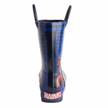 Avengers Team Up Stance Web Kids Rain Boots