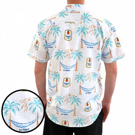 Natural Light Island Life Tropical Bros. Hawaiian Shirt