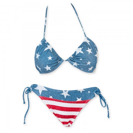Stars And Stripes Women's American Flag Bikini