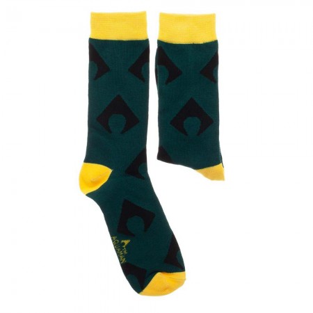 Aquaman Green Men's Crew Socks
