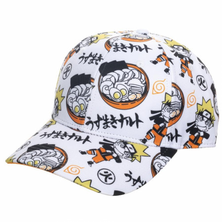 Naruto All Over Print Pre-Curved Snapback Hat