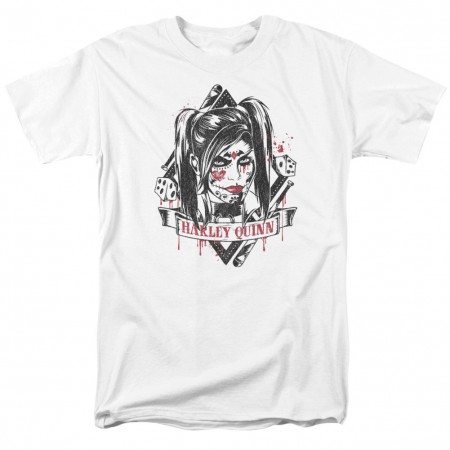 Harley Quinn Sugar Men's White T-Shirt