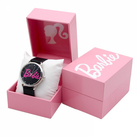 Barbie Logo Analog Minimalist Watch with Silicone Band