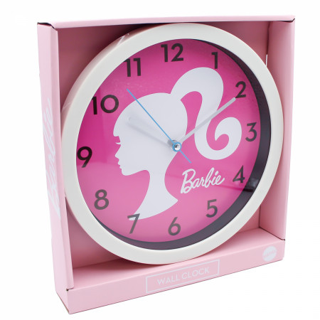 Barbie Silhouette Logo 10" Wall Clock