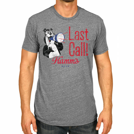 Hamm's Bear Heather Grey Last Call T-Shirt