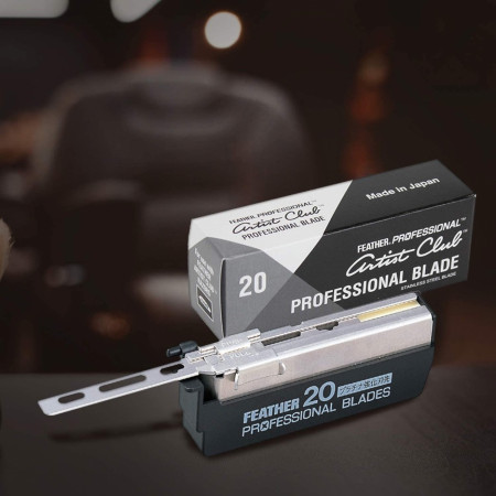 Product image 2 for Feather AC Professional Single Edge Straight Razor Blades, 20-Pack