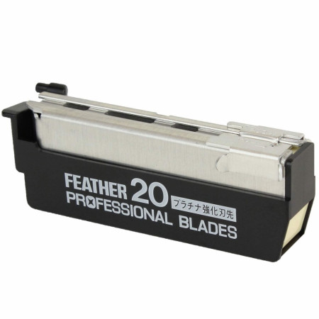 Product image 3 for Feather AC Professional Single Edge Straight Razor Blades, 20-Pack