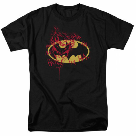 Batman Logo Joker Graffiti T-Shirt