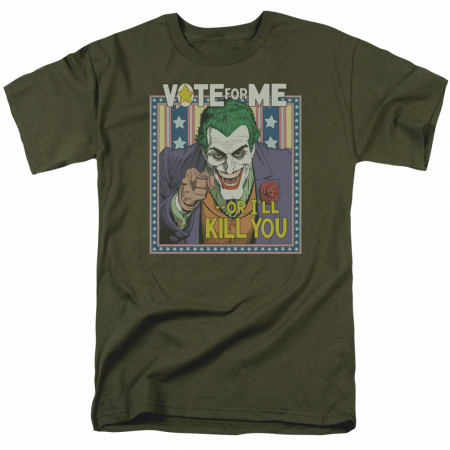 The Joker Vote For Me Or I'll Kill You Men's T-Shirt