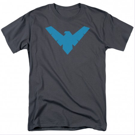 Batman Nightwing Symbol Gray T-Shirt