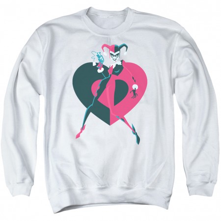 Harley Quinn Heart Crewneck Sweatshirt