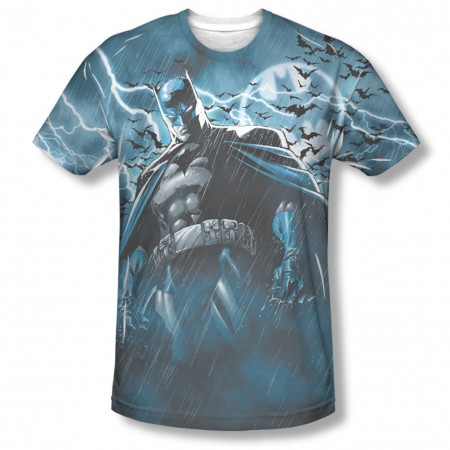 Batman Stormy Knight Sublimation Blue T-Shirt