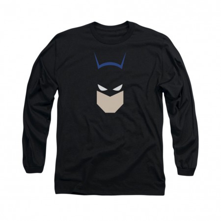 Batman Bat Head Black Long Sleeve T-Shirt