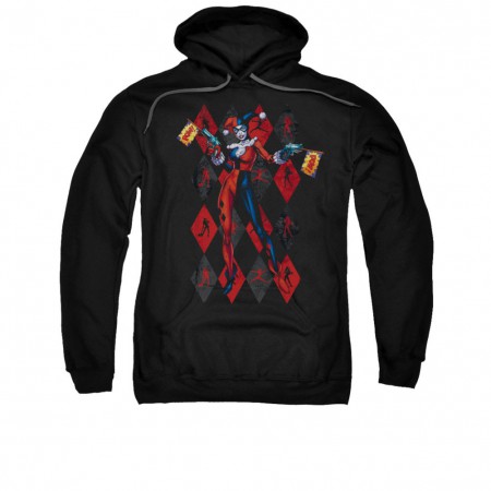 Batman Harley Quinn Black Pow Men's Pullover Hoodie